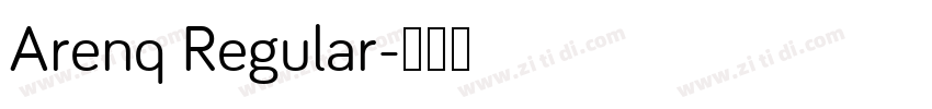 Arenq Regular字体转换